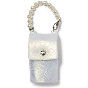 🆕🤍 BATH & BODY WORKS PEARL SNAPCASE POCKETBAC HOLDER. BRAND NEW WITH TAGS!